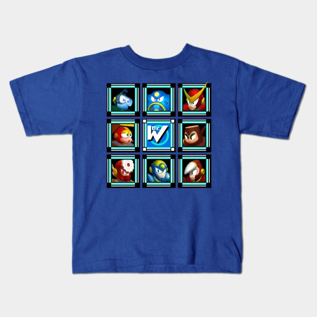 Mega Man 2 3D Stage Select Kids T-Shirt by GunyenTony